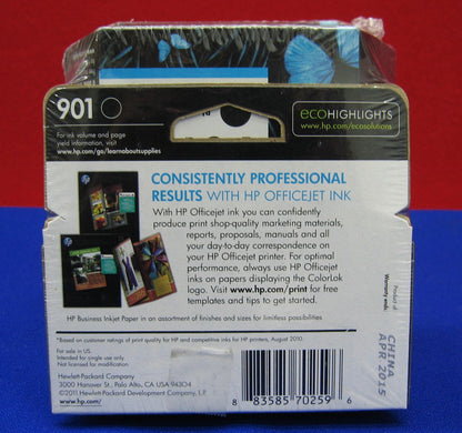 HP / HEWLETT PACKARD 901 / CC653AN OPTION 140,BLACK INK CARTRIDGE