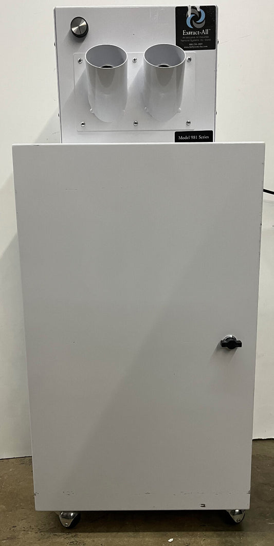 EXTRACT-ALL™ 981 SERIES PORTABLE FUME EXTRACTOR AIR IMPURITIES REMOVAL W/WHEELS