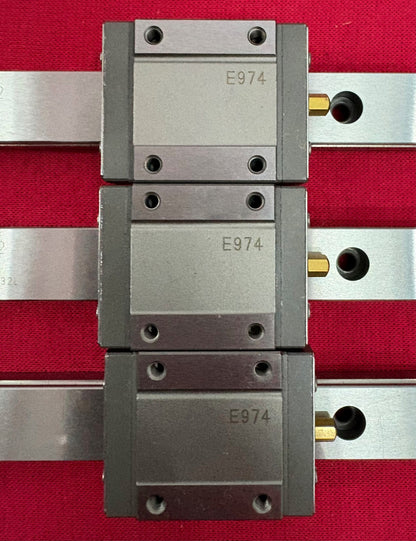 IKO LWL15B LINEAR GUIDE RAIL SLIDE E974 BLOCK - SELLING AS '1 LOT QTY 3'