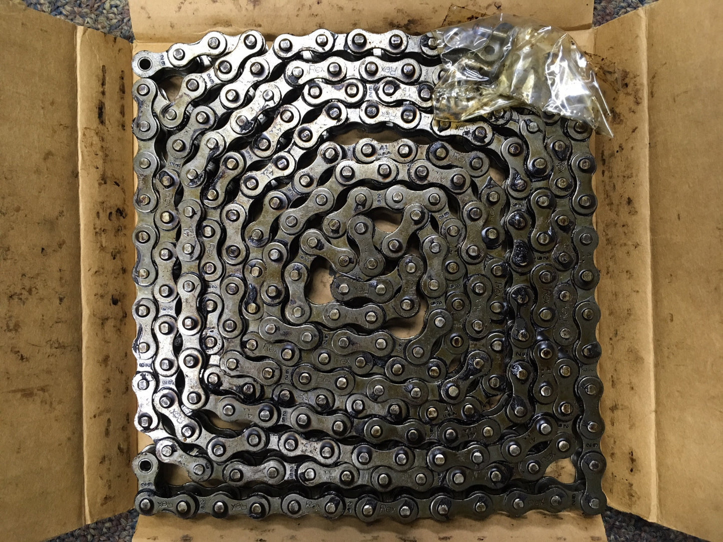 CATENA A RULLI ANSI REXNORD #41 RIV PASSO 1/2" MAGLIA MASTER 10 FT INCLUSA 