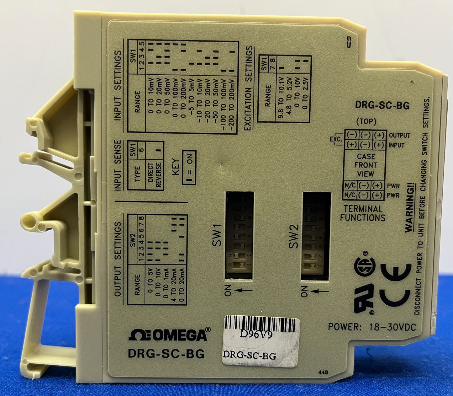 CONDITIONNEUR DE SIGNAL D'ENTRÉE EN PONT OMEGA DRG-SC-BG