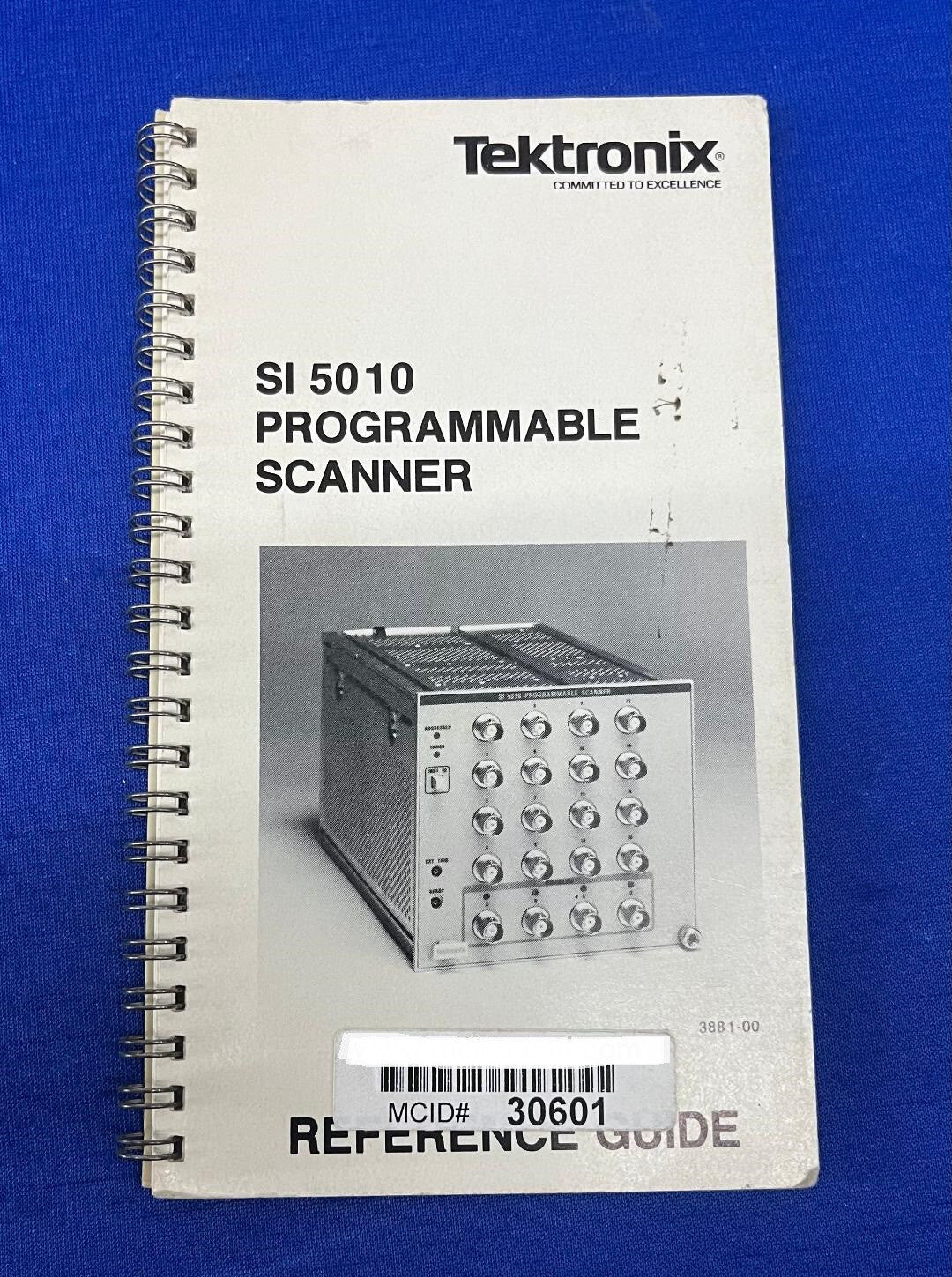 MANUAL DE INSTRUCCIONES DEL ESCÁNER PROGRAMABLE TEKTRONIX SI 5010 070-3881-00 