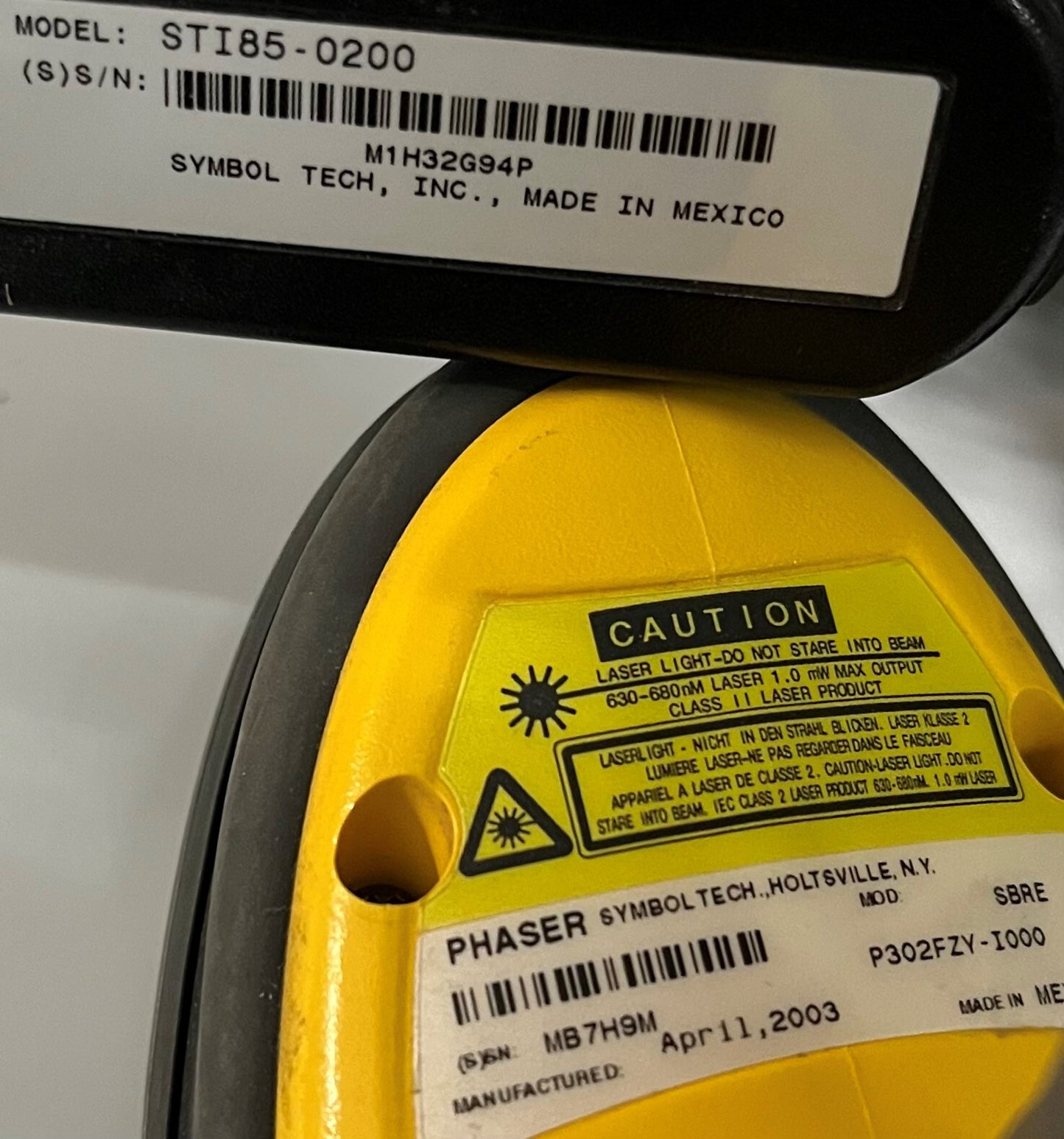 SYMBOL P302FZY-I000 BARCODE-SCANNER mit USB-KABEL ST185-0200 3er-Pack 