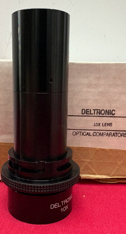 DELTRONIC 10x MAGNIFICATION OPTICAL COMPARATOR LENS - NO MODEL NUMBER - SN 1707