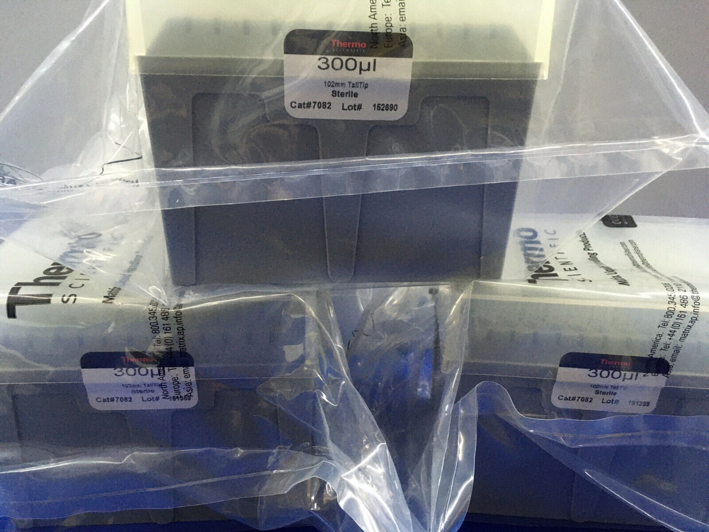 3 PKGS OF  - THERMO SCIENTIFIC 7082 300ul 102mm TALLTIP STERILITY NOT GUARANTEED
