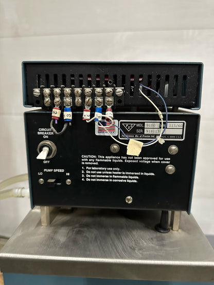 PARTI/RIPARAZIONE POLY SCIENCE 9100 CIRCOLATORE REFRIGERATO A TEMPERATURA COSTANTE