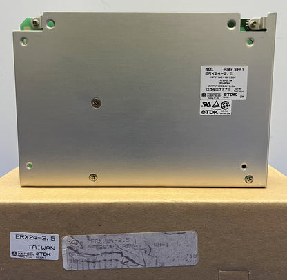TDK KEPCO VOEDING ERX24-2.5 INGANG: AC115/230V, 1.6/0.9A, 50/60HZ UITGANG: DC24