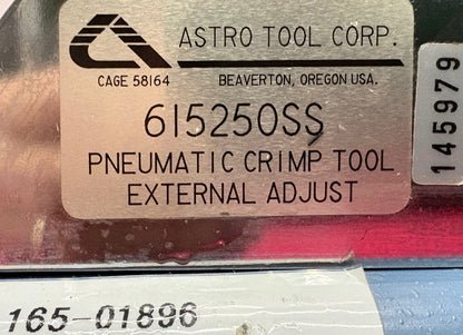 ASTRO TOOL 615250SS PNEUMATIC CRIMP TOOL w/FOOT PEDAL