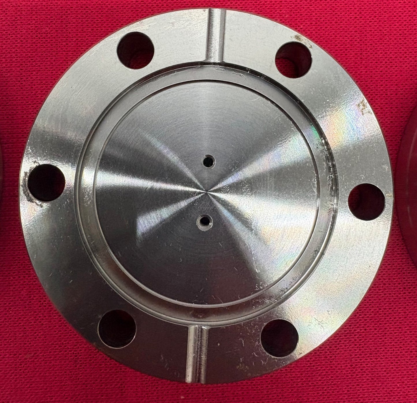 CONFLAT FLANGE BLANK DOUBLE SIDED 2 3/4” STAINLESS STEEL FITTING - 1 LOT QTY 3