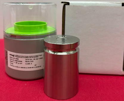 TROEMNER 2LB PRECISION CYLINDRICAL WEIGHT w/ CASE CL 5 STAINLESS STEEL