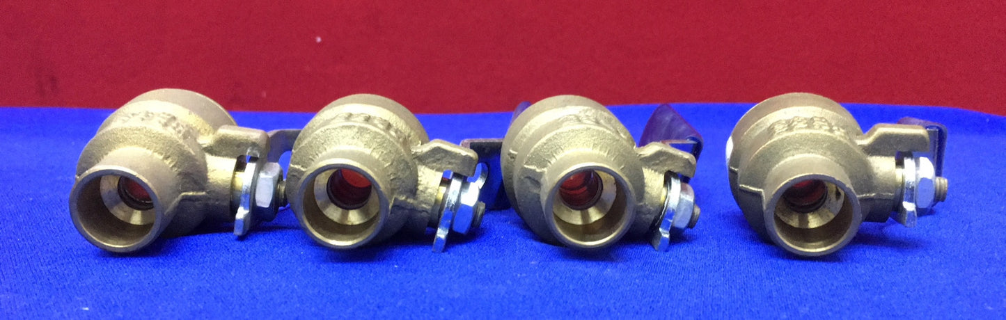 AANTAL 4 - NIBCO USA 580 1/2'' AFSLUITER C 125SWP-400WOG