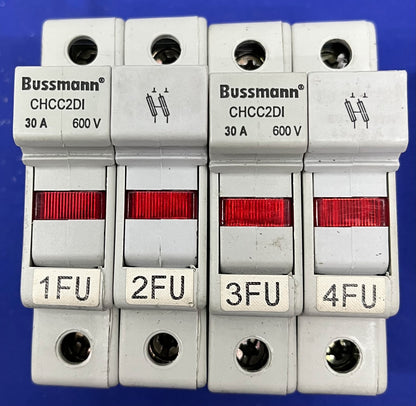 BUSSMANN ® CHCC2D1 / SERIE CHCC, PORTAFUSIBLES DE 2 POLOS 600 V 30 AMP - 1 LOTE CANTIDAD 4
