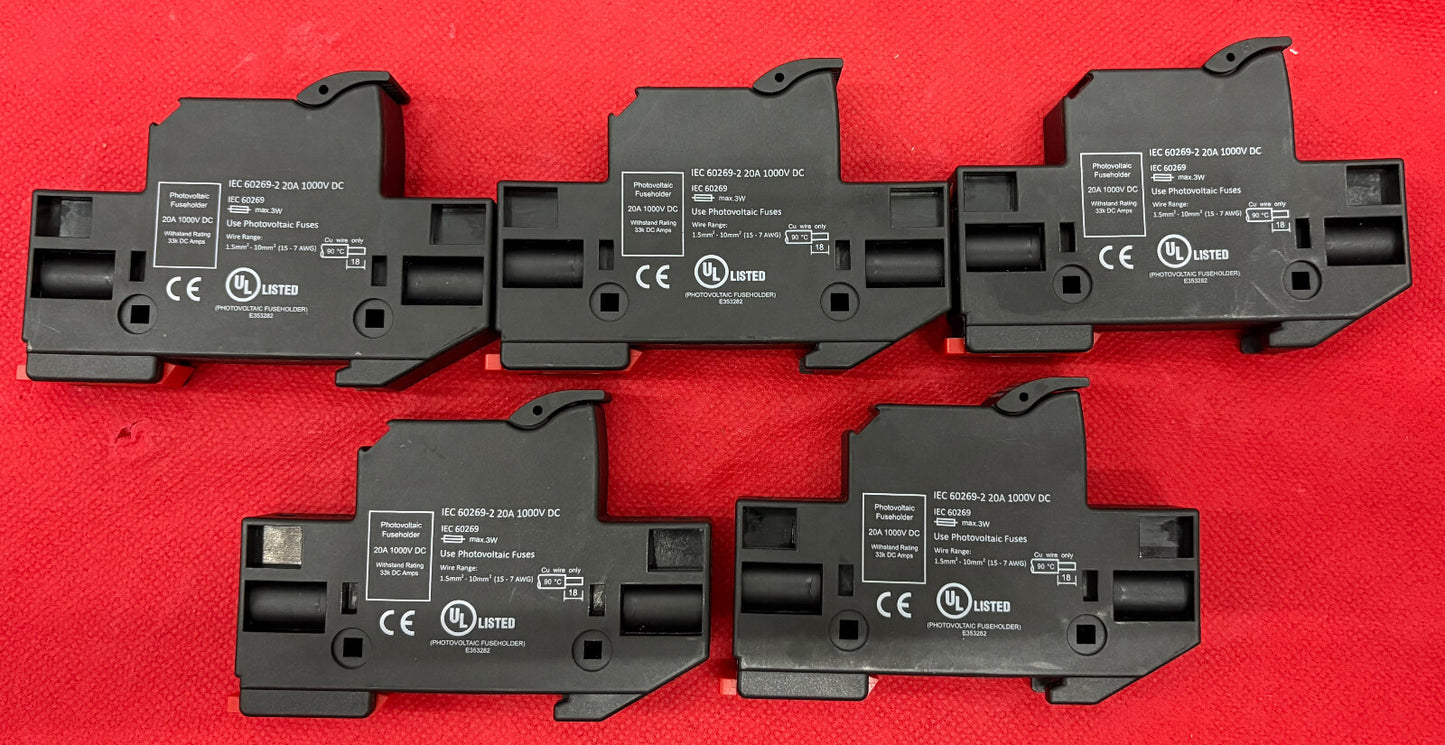 PHOENIX CONTACT PT 10,3-HESI 1000V FUSE MODULAR TERMINAL BLOCK - 1 LOT QTY 5