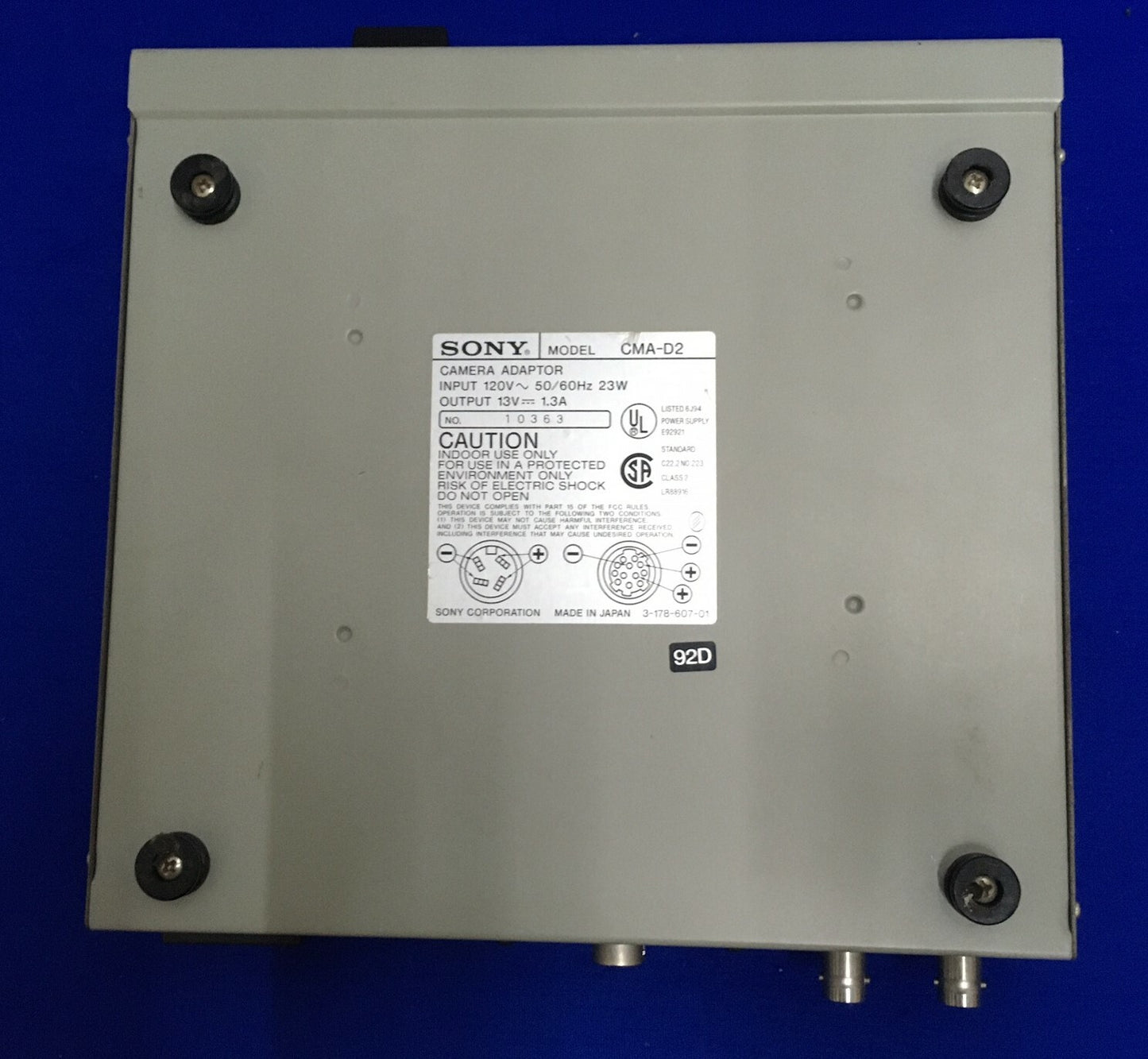 ADAPTADOR/CONTROLADOR DE CÁMARA SONY CMA-D2