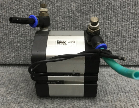 SCHRADER BELLOWS PNEUMATIC CYLINDER - ITEM IS USED/UNTESTED - CAN NOT READ LABEL