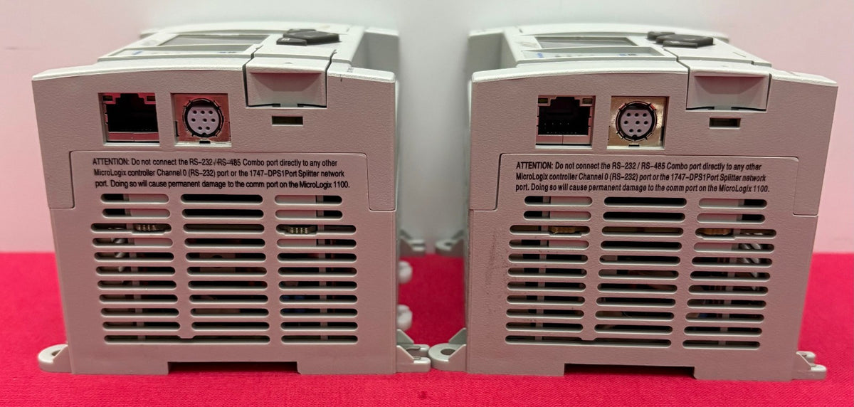For Parts Repair LOT OF 2 AB ALLEN BRADEY 1763-L16BBB SER.B MICROLOGIX 1100 16PT