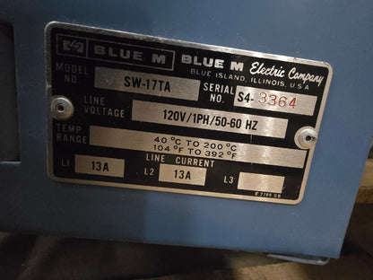 BLUE M SW-17TA シングルウォールラボオーブン