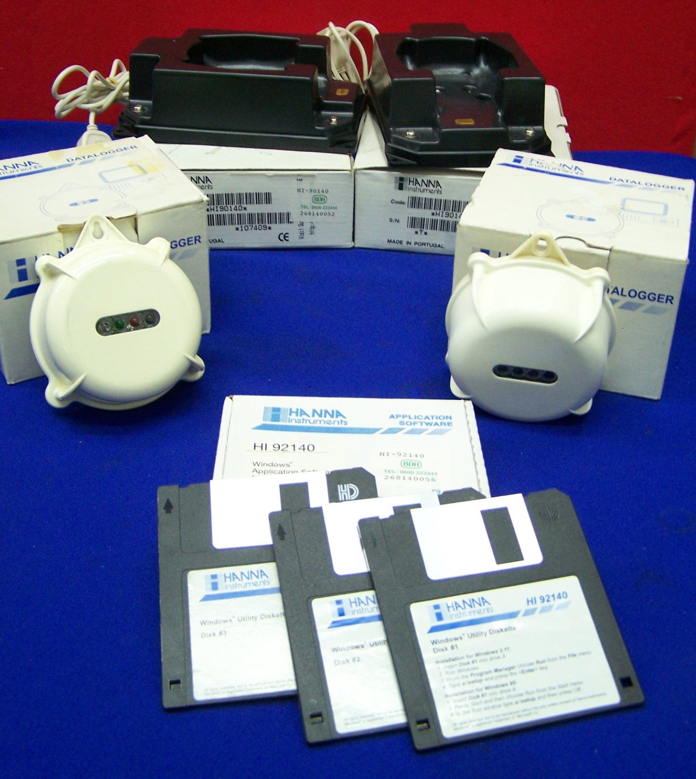 HANNA QTE 1 ENREGISTREUR DE DONNÉES HI140BH &amp; HI140AH QTE 1 LOGICIEL HI92140 QTE 2 HI90140