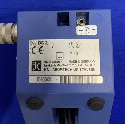 IKA LABORTECHNIK STAUFEN TIPO DC 2 / TYP DC2 PIEZAS DE CONTROL DE DATOS/REPARACIÓN/NO PROBADO 