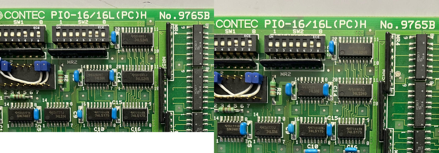 CONTEC PIO-16/16L (PC) H NR. 9765B GEÏSOLEERDE DIGITALE I/O-BORD - 1 LOT HOEVEELHEID 4 
