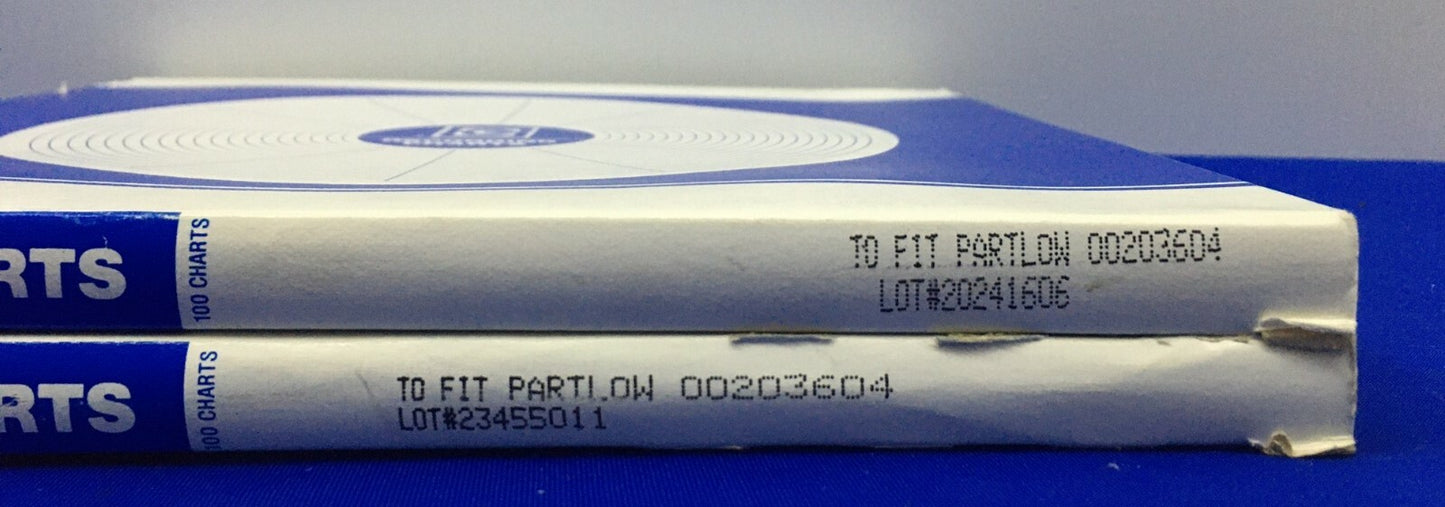1 LOT QTY OF 2 - GRAPHIC CONTROLS / PARTLOW PW 00203604 CIRCULAR CHARTS