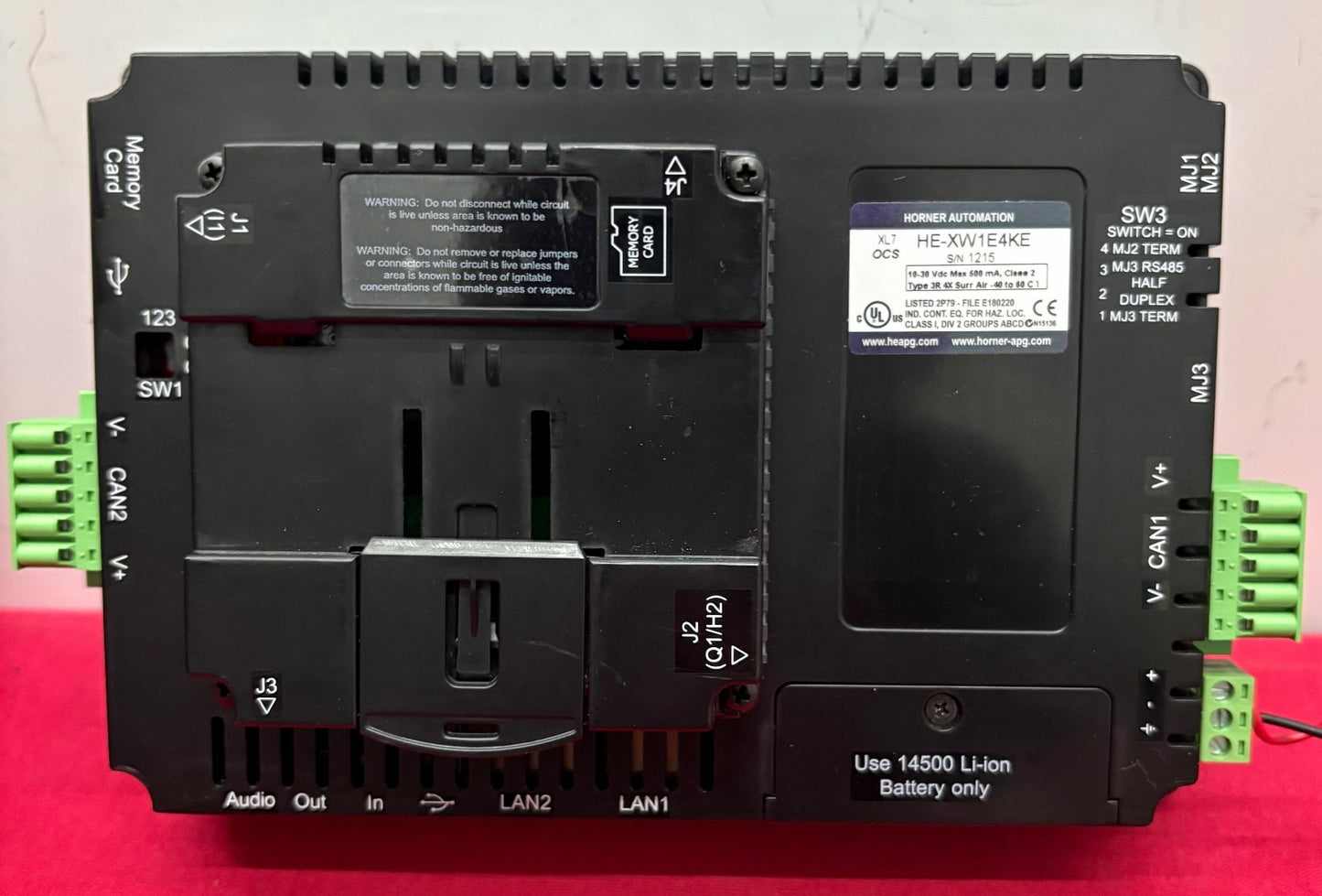 HORNER XL7 HE-XW1E4KE OPERATOR CONTROLLER 7”TOUCHSCREEN