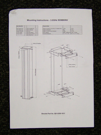 Stella Doradus Hochleistungs-Sektorantenne 35 SD9890NV 16dBi 3,3 - 3,6GHz