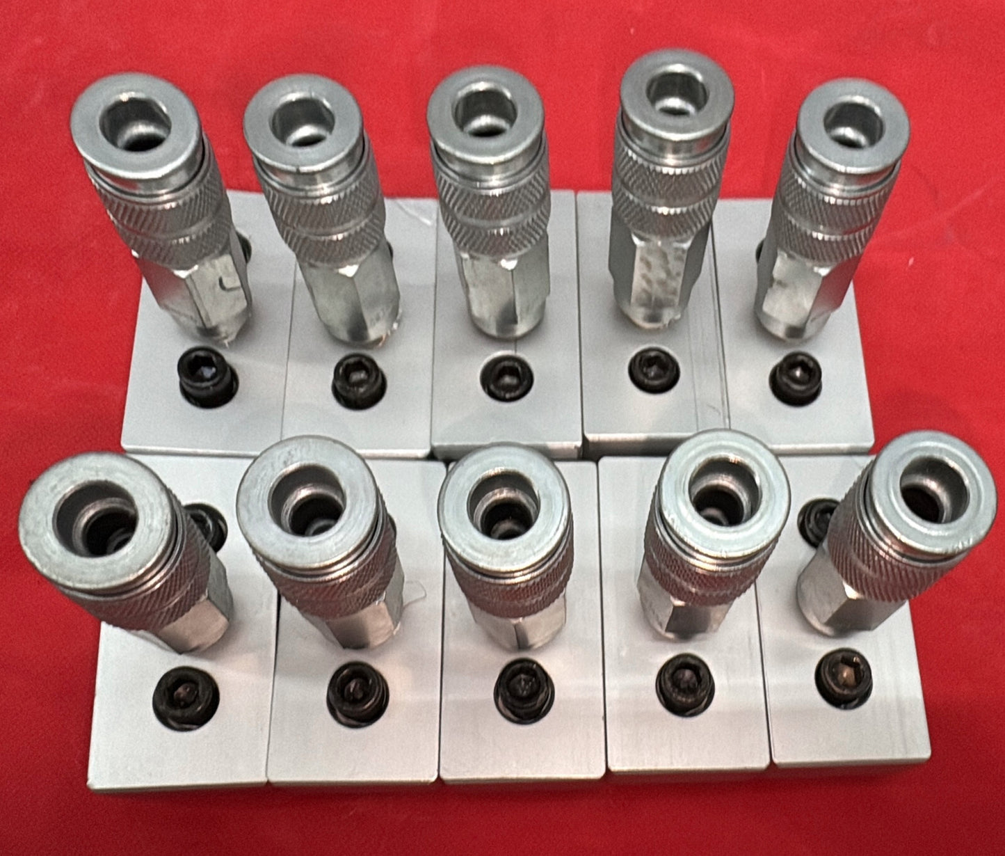 80/20 SERIES 15 2150 3/8” NPT 3-HOLE PRESSURE MANIFOLD PLATE W/ DW340A - QTY 10