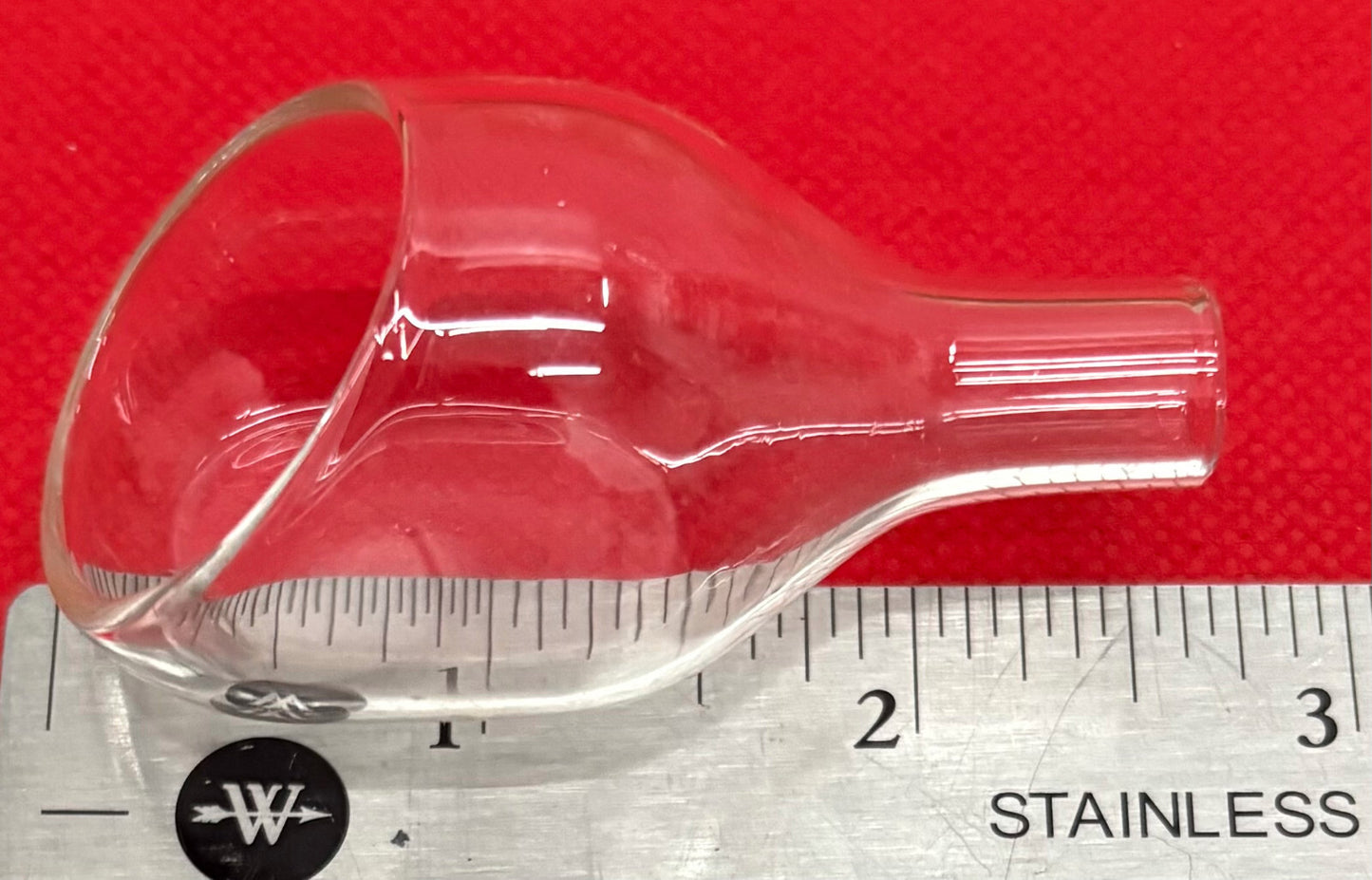 CHEMGLASS CG-1760-26 GLASS FUNNEL 10mL SOLID & 7mL LIQUID - 1 BOX OF QTY 6