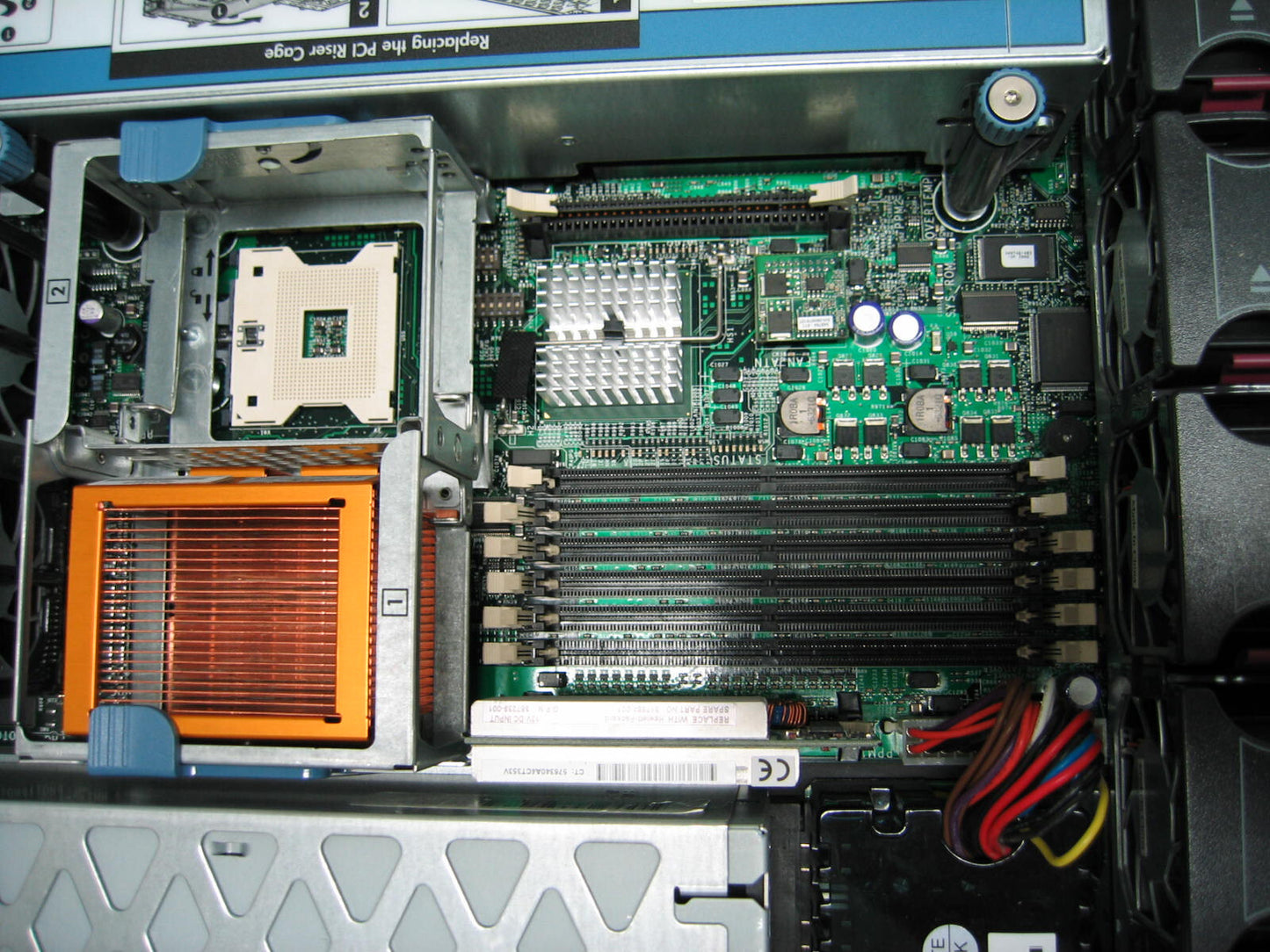 HP PROLIANT DL380 6 SLOT FOR HD 6 GB HOT SWAP - NO HD - NO MEMORY - PARTS/REPAIR