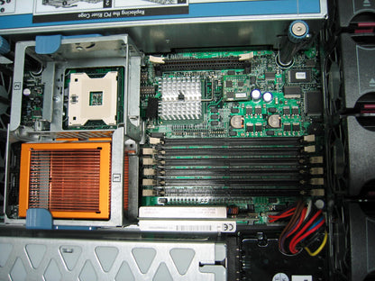 HP PROLIANT DL380 6 SLOT FOR HD 6 GB HOT SWAP - NO HD - NO MEMORY - PARTS/REPAIR