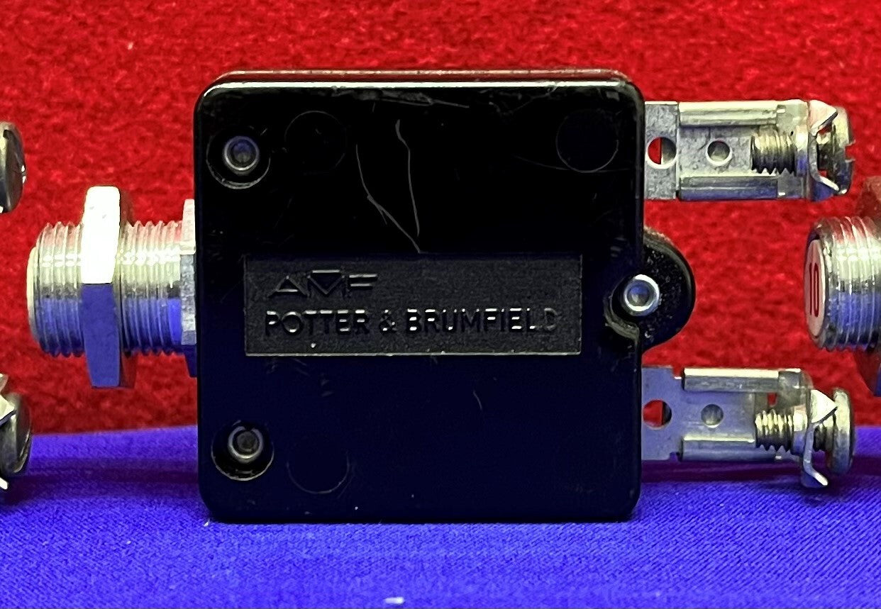 Potter &amp; Brunfield W58XB1A4A-10 サーキットブレーカー 375-210-101 250VAC 3個セット
