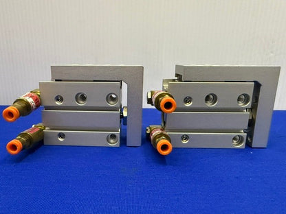 SMC MXH16-10 Pneumatic Compact double stroke slide table 10mm 1 Lot of Qty. 2