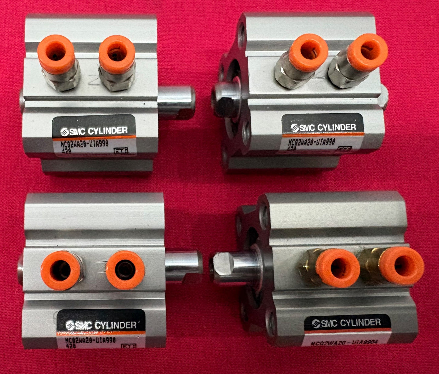 SMC NC2WA20-UIA9904 COMPACT PNEUMATIC CYLINDER SELLING AS '1 LOT' - SEE PICTURES
