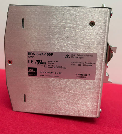 SOLA / HEVI- DUTY SDN 5-24-100P OVP POWER SUPPLY