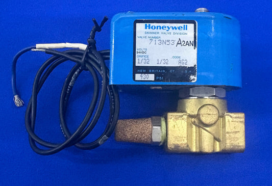 VÁLVULA SKINNER DIVISIÓN 24 VCC ORIFICIO 1/32 CÓDIGO AG2 430 PSI HONEYWELL 713N53A2AN
