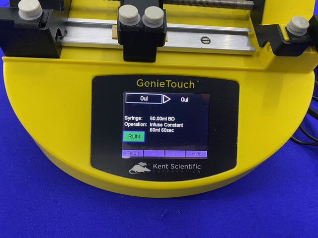 KENT SCIENTIFIC GENIETOUCH ™ 注入/吸引デュアルシリンジポンプ部品修理