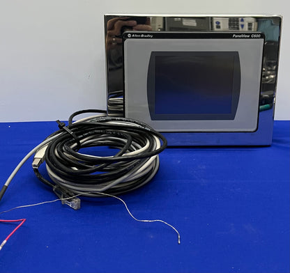 Allen Bradley AB PANELVIEW C600 2711C-T6C SER C mit GEHÄUSE – TEILE/REPARATUR