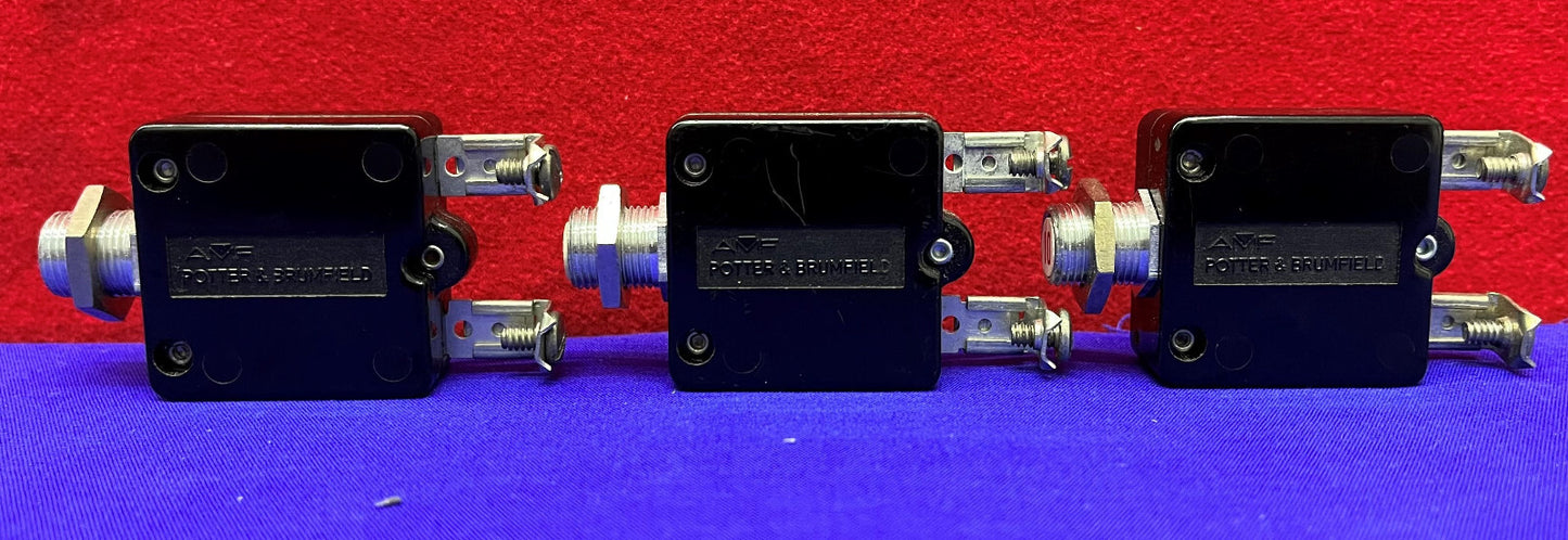 Potter &amp; Brunfield W58XB1A4A-10 サーキットブレーカー 375-210-101 250VAC 3個セット