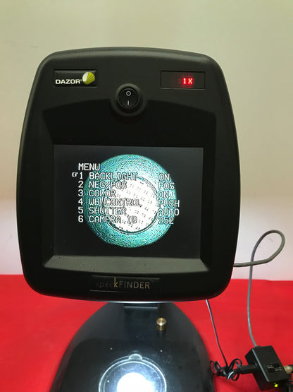 DAZOR SPECK-1 22 SPECKFINDER ELECTRONIC VIDEO MICROSCOPE 1X-25X MAGNIFICATION