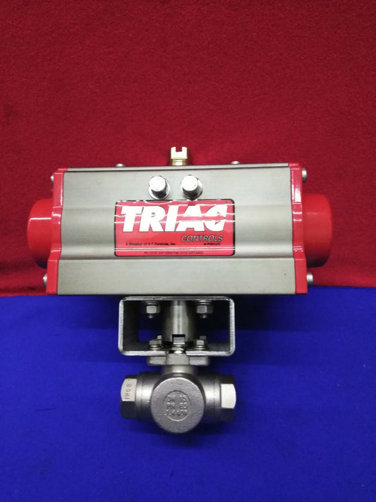 TRIAC 38TX0502R2SXXL 2R40SR VEERRETOURACTUATOR GEMONTEERD OP 38 SERIE 3-WEG 31 