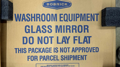 Bobrick B165 2448  24" W x 48" H Rectangular Framed Bathroom Wall Mirror  Finish