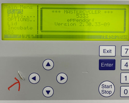 EPPENDORF 5333 MASTERCYCLER 115V THERMALCYCLER-EINHEIT, EINSCHALTET
