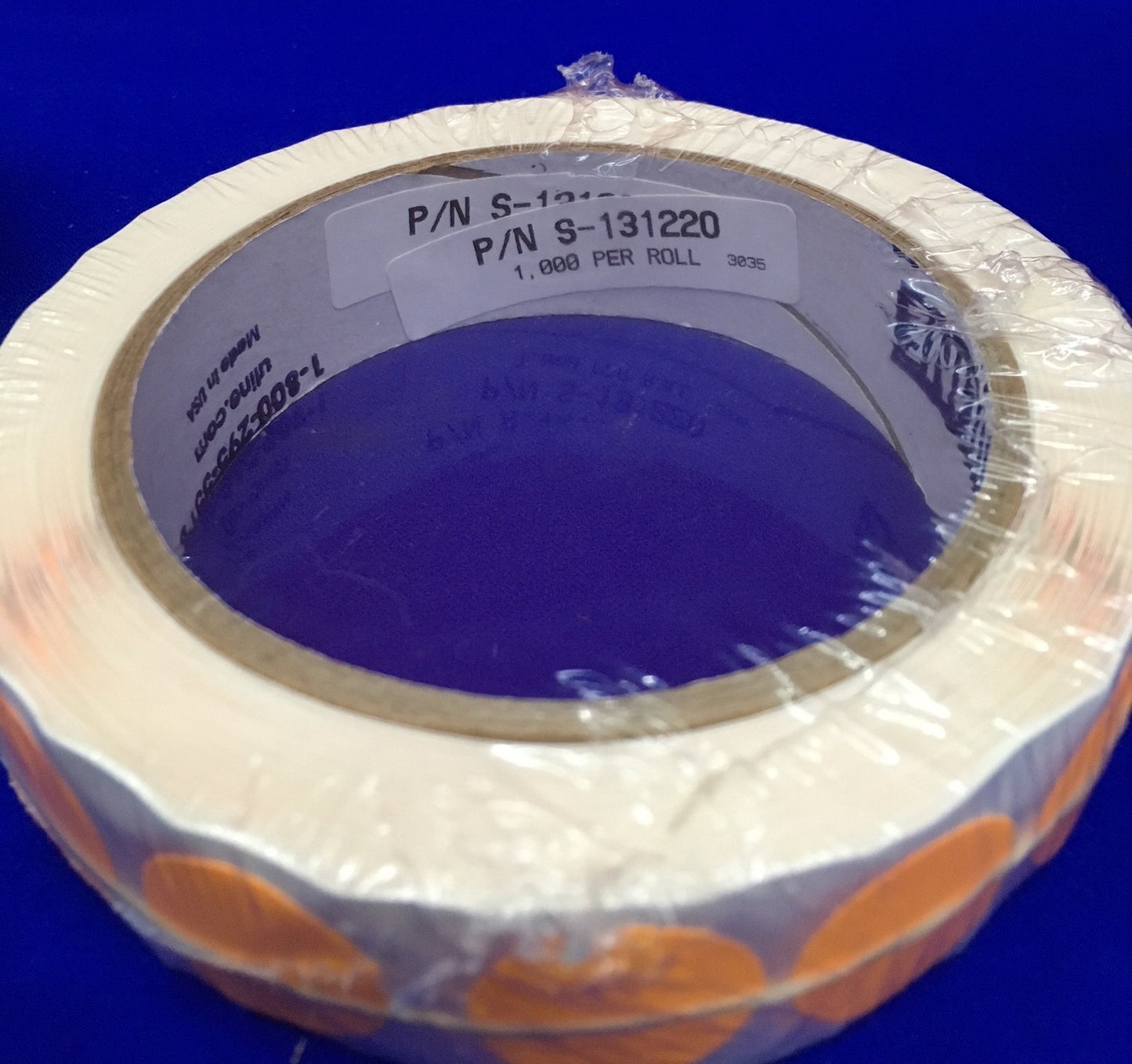 ETIQUETAS CIRCULARES ADHESIVAS REMOVIBLES ULINE S-1322BLU S-13122G S-131220 
