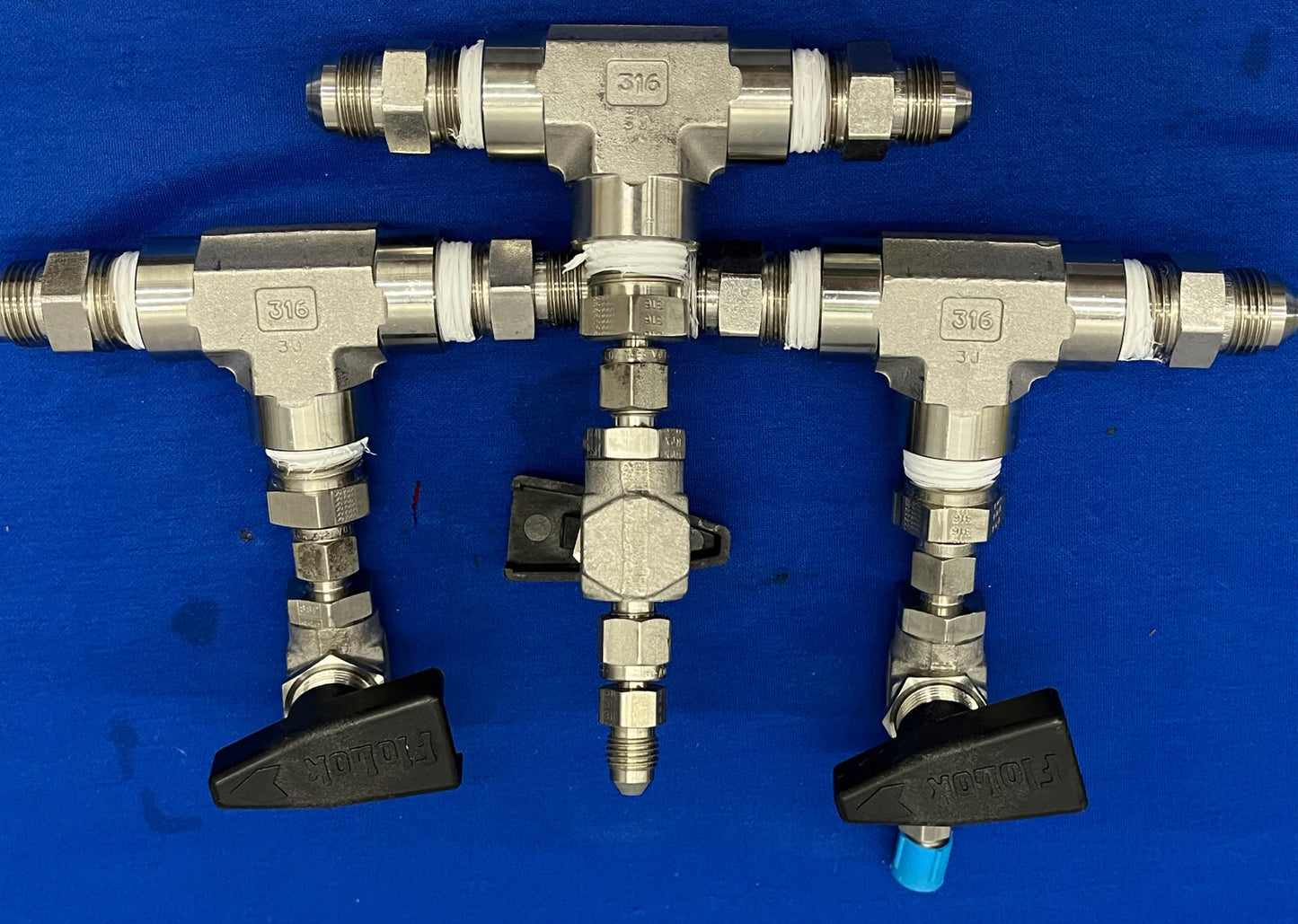 SSP FLOLOK 2ウェイボールバルブ 316 312-K BLK-XP98 / SSP メス3ウェイフィッティング 数量 3