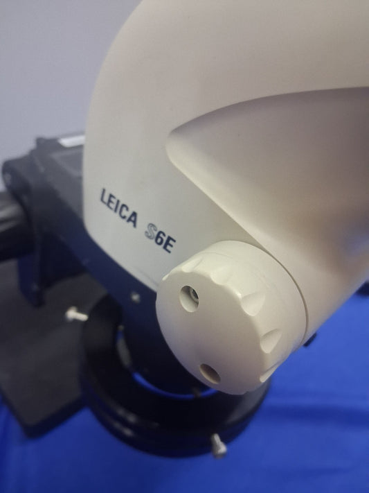 LEICA S6E STEREO ZOOM 6.3- 40X MAGNIFICATION BOOM STAND LED RING LIGHT