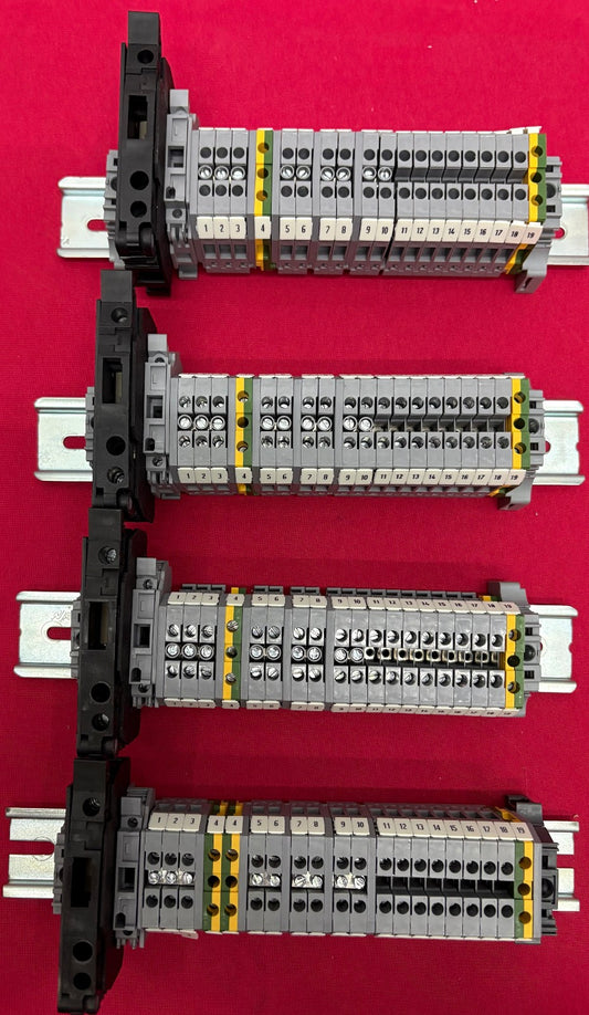 ENTRELEC M4/6 (QTY 68), FEM13U (QTY 4) & ABB BAM2 (QTY 9) TERMINAL BLOCKS