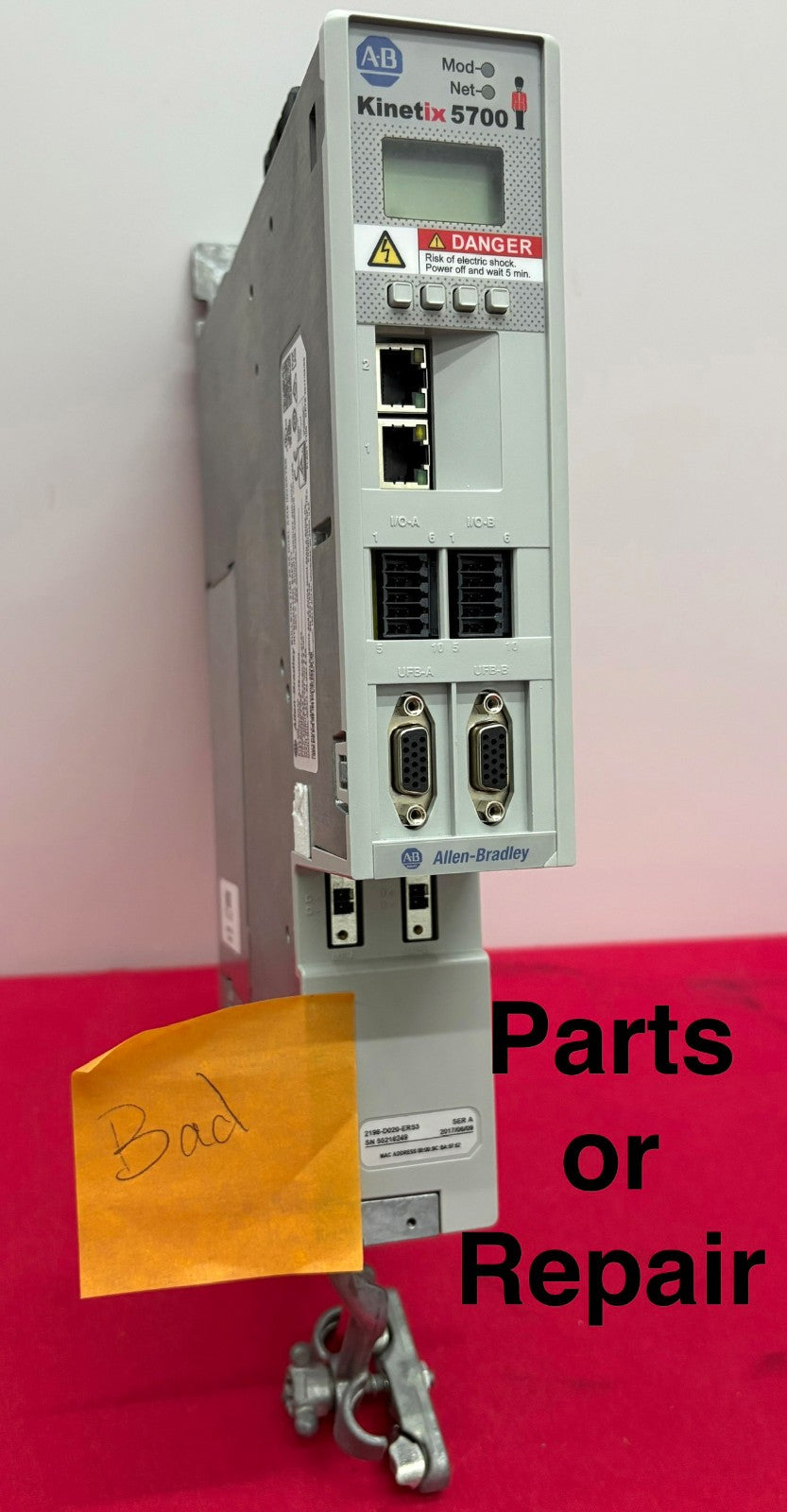 Allen Bradley AB 2198-D020-ERS3 KINETIX 5700 PN: 209776 SER A - PARTS/REPAIR