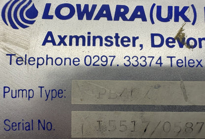 LOWARA PB40 PERIPHERAL PUMP CLASS IP44 208/380V 3 PH HP 0.8 RPM 3500 / FOR PARTS