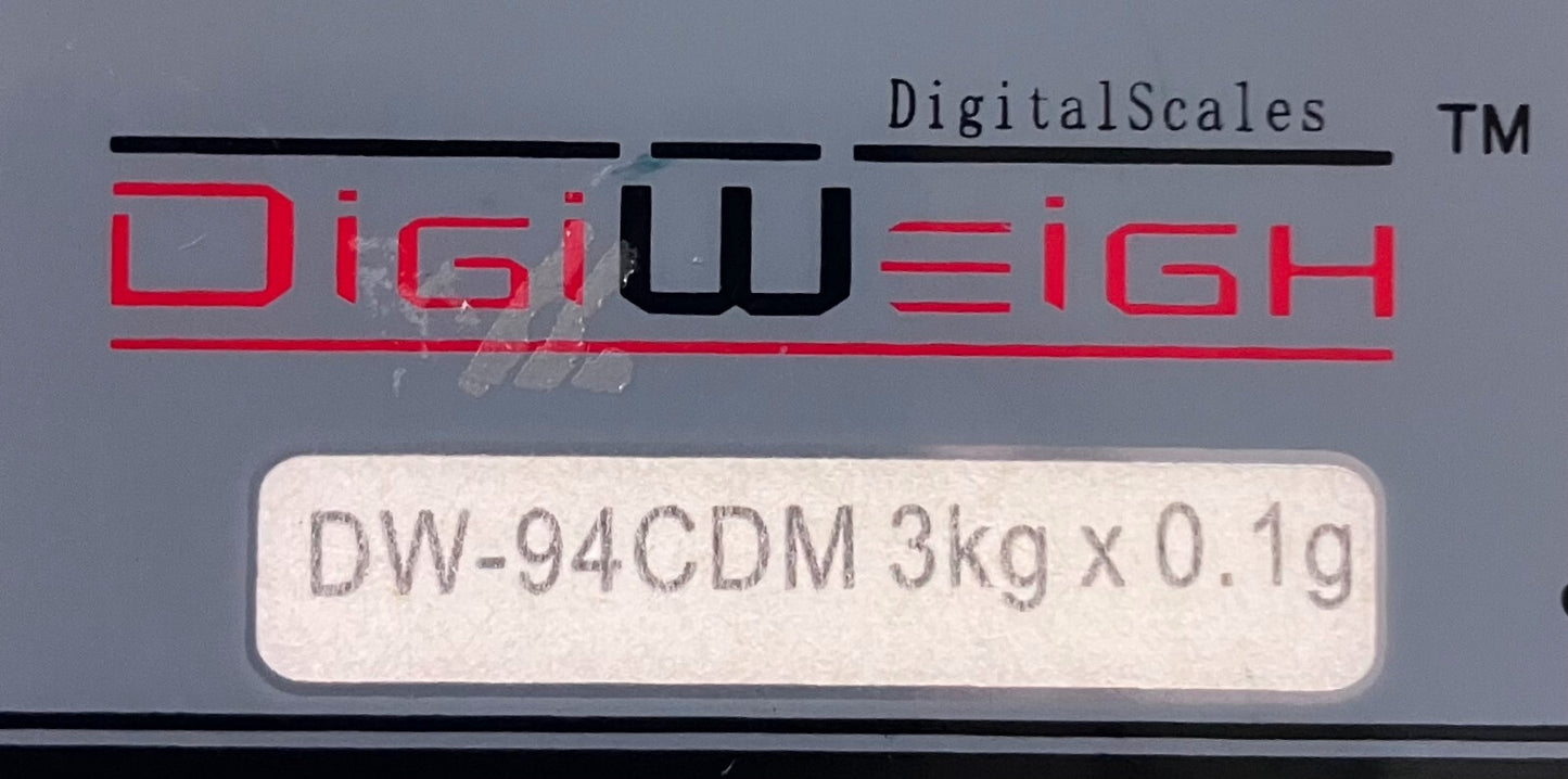 DIGIWIEGH ™ DW-94CDM 精密スケール 3KG x .1G
